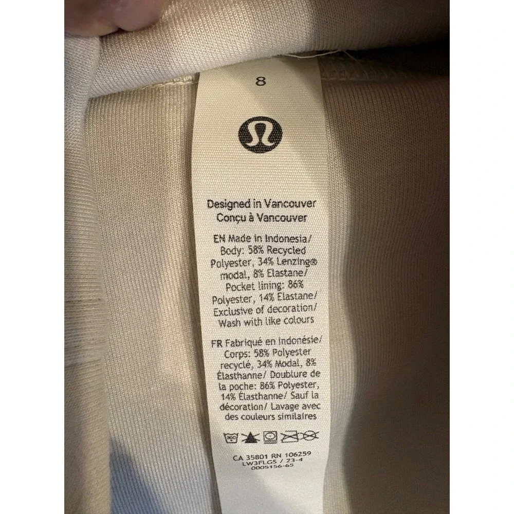 Lululemon Modal-Blend‎ Turtleneck Tunic-Bone